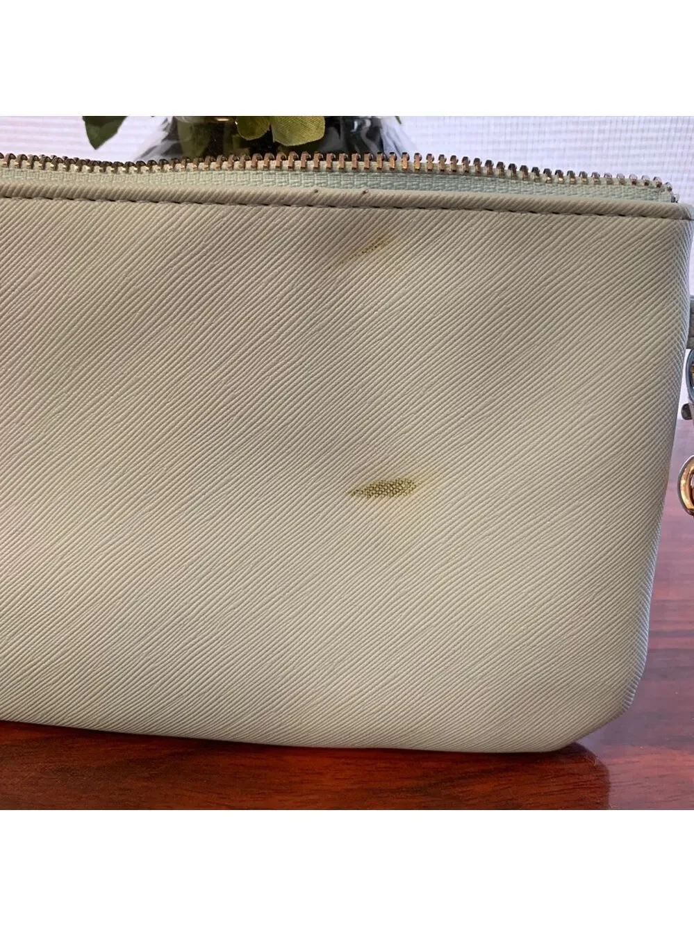 Baby Blue Nautica Zip Wristlet